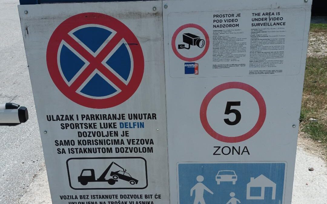 UPOZORENJE ZA PARKING!!!